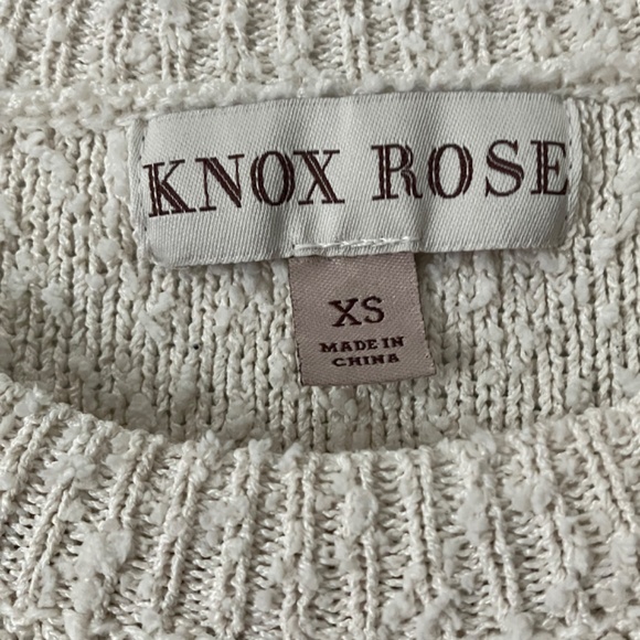 Knox Rose Striped Gray and White Sweater - Picture 3 of 3
